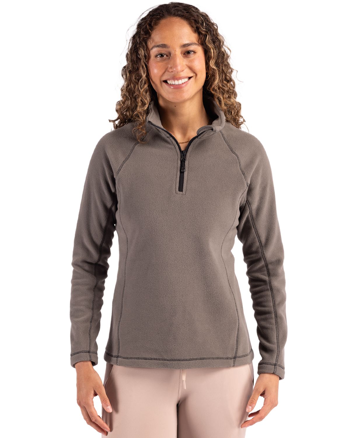Clique® Powder Recycled Fleece Womens Quarter Zip Pull Over