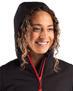 Clique® Tempo Recycled Stretch Softshell Womens Hooded Jacket