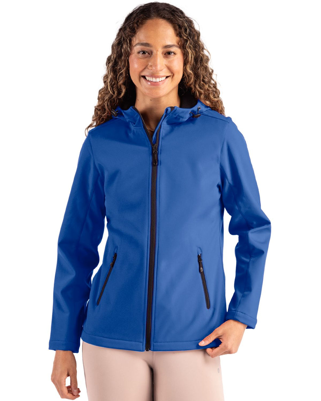 Clique® Tempo Recycled Stretch Softshell Womens Hooded Jacket