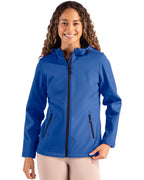 Clique® Tempo Recycled Stretch Softshell Womens Hooded Jacket