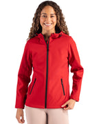 Clique® Tempo Recycled Stretch Softshell Womens Hooded Jacket