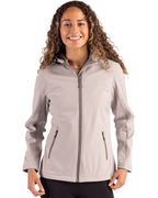 Clique® Tempo Recycled Stretch Softshell Womens Hooded Jacket