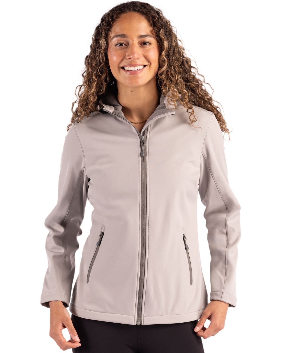 Clique® Tempo Recycled Stretch Softshell Womens Hooded Jacket