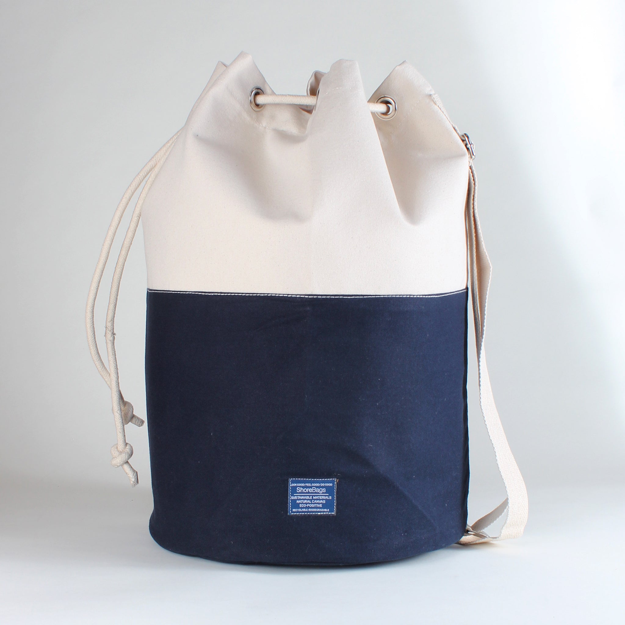 Dunes Drawstring Laundry Carrying Duffel - Navy