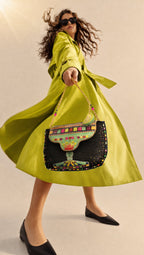 Margarita Mood Beaded Drink Crossbody Handbag