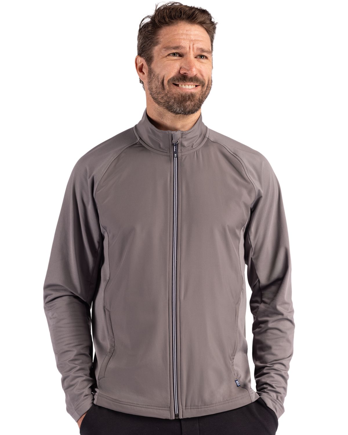 Cutter & Buck® Adapt Eco Knit Hybrid Recycled Mens Full Zip Jacket