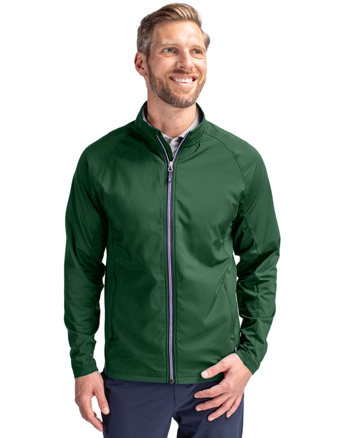 Cutter & Buck® Adapt Eco Knit Hybrid Recycled Mens Full Zip Jacket