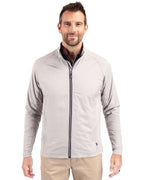 Cutter & Buck® Adapt Eco Knit Hybrid Recycled Mens Full Zip Jacket