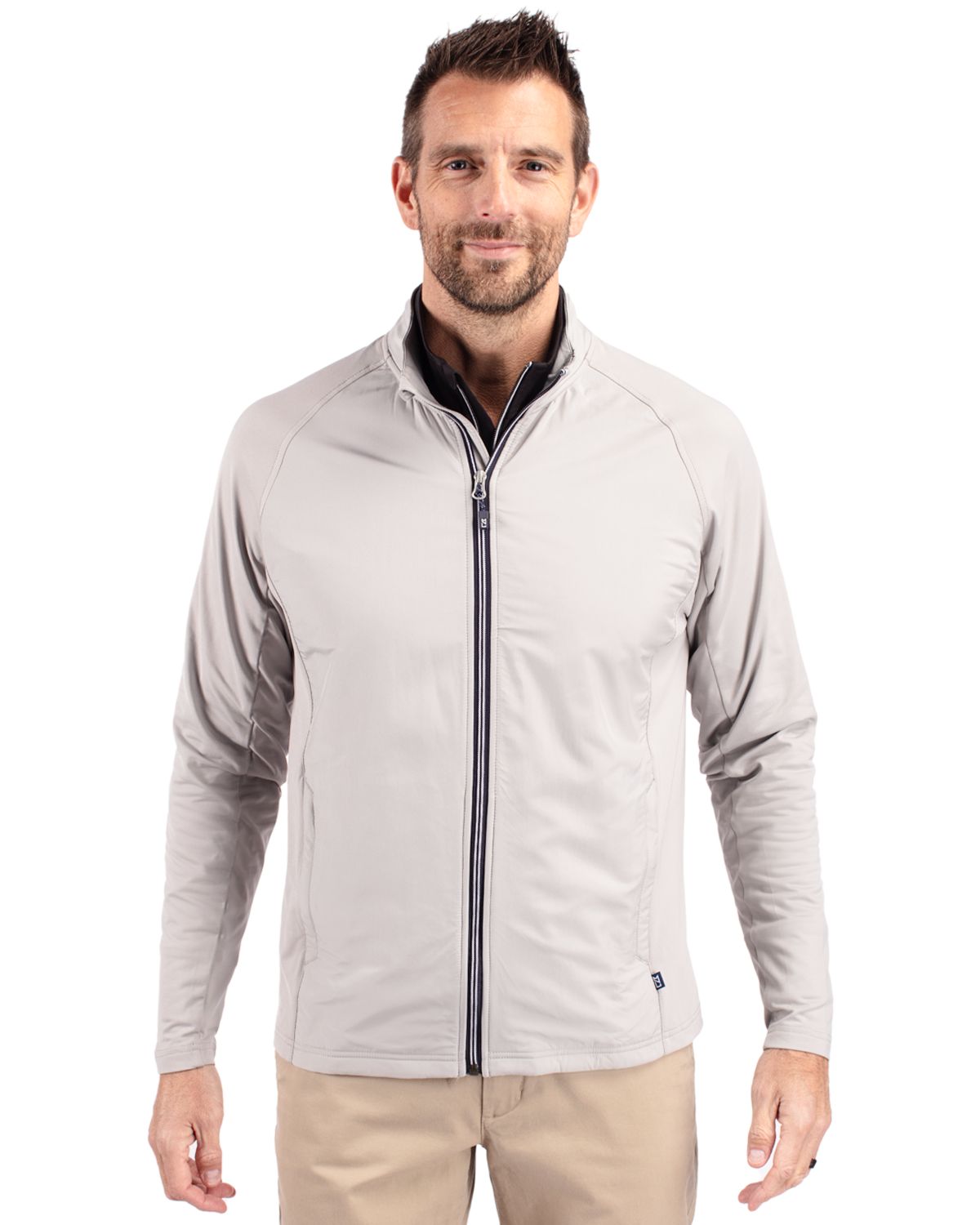 Cutter & Buck® Adapt Eco Knit Hybrid Recycled Mens Full Zip Jacket