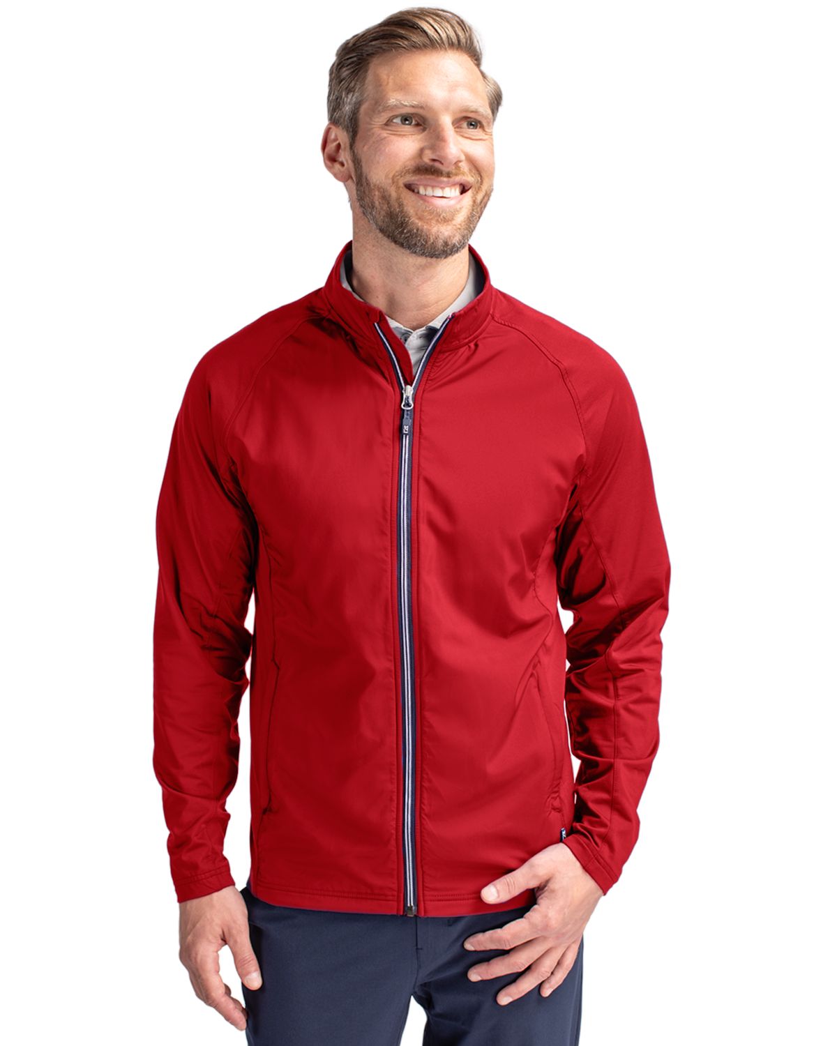 Cutter & Buck® Adapt Eco Knit Hybrid Recycled Mens Full Zip Jacket