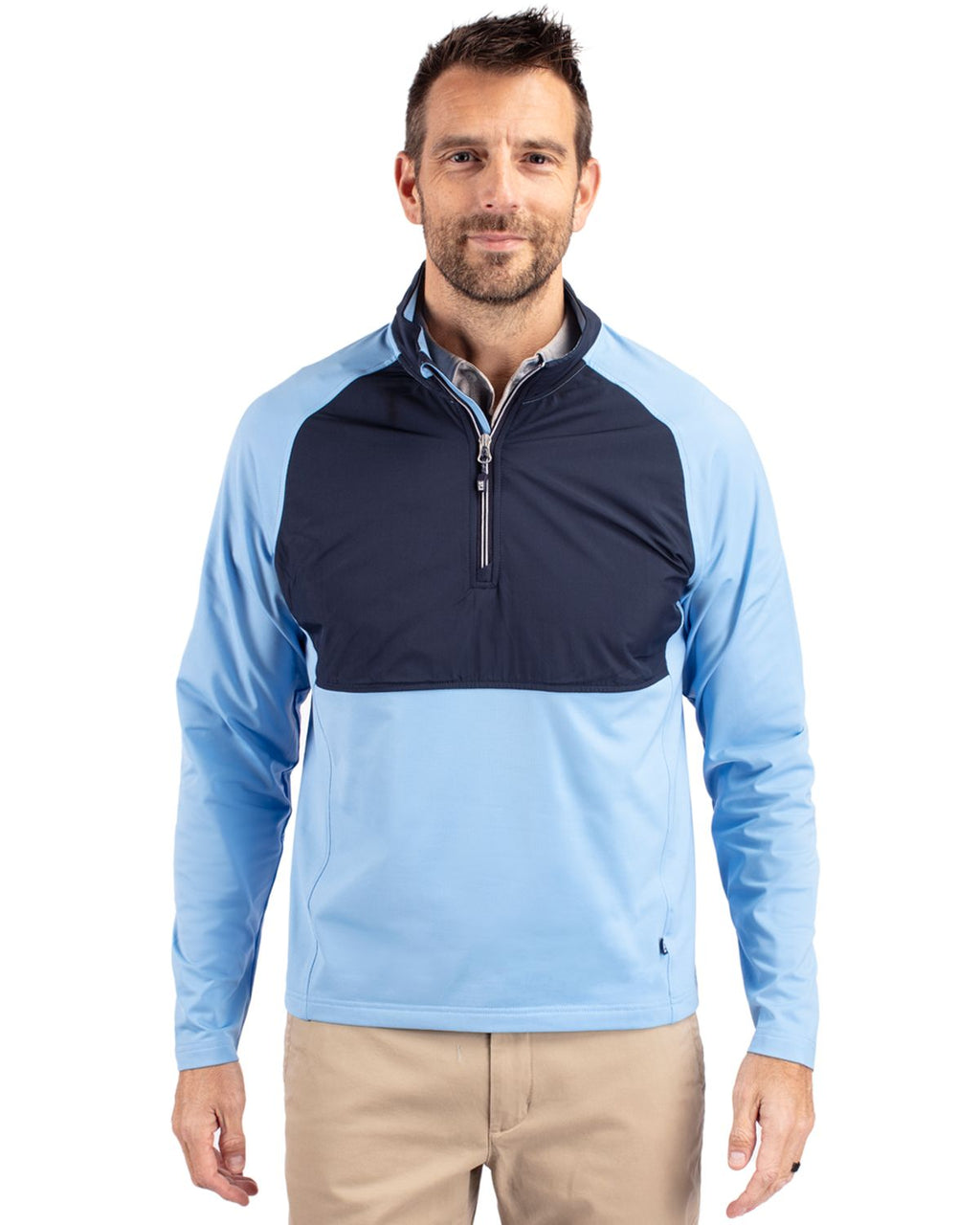 Cutter & Buck® Adapt Eco Knit Hybrid Recycled Mens Quarter Zip
