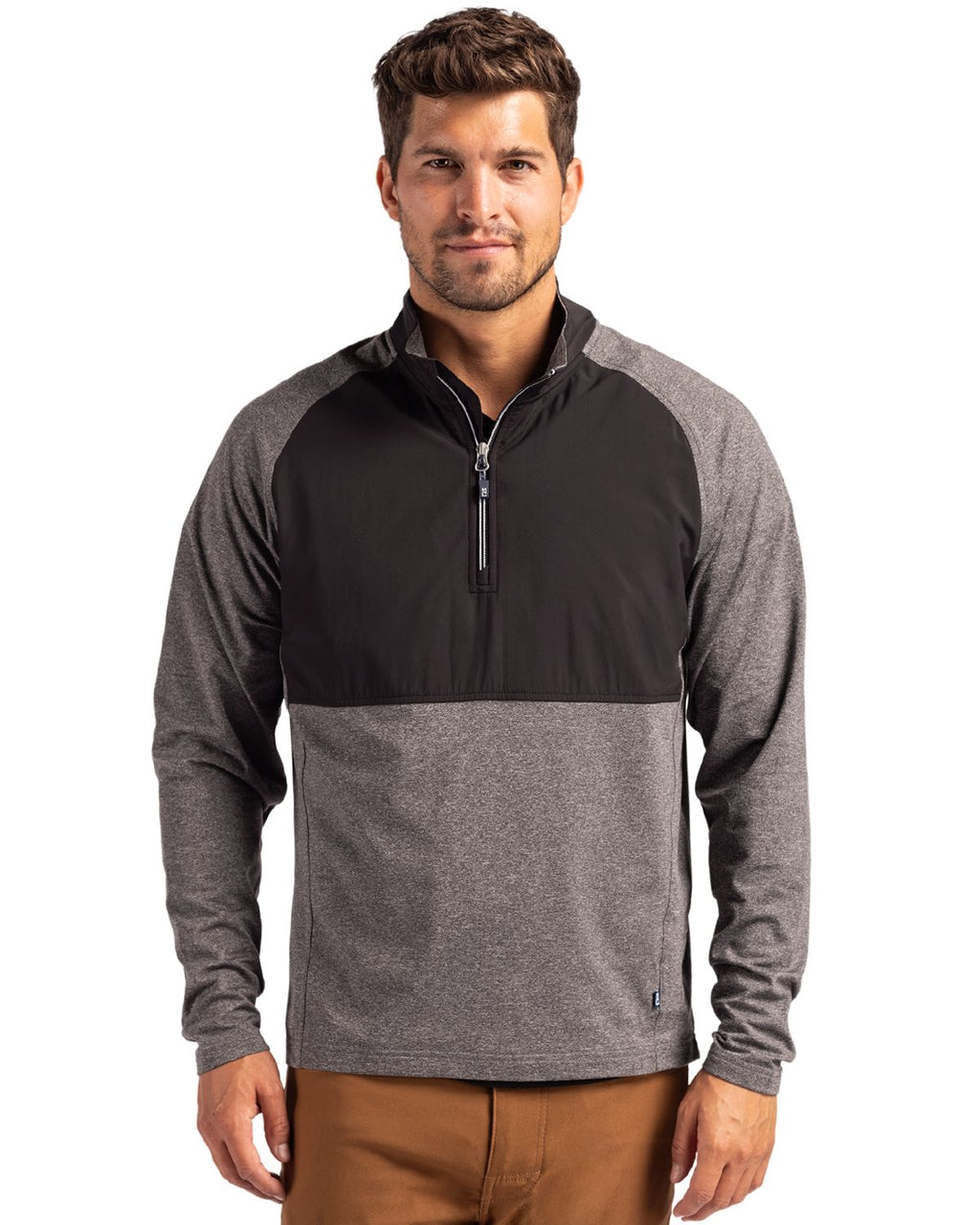 Cutter & Buck® Adapt Eco Knit Hybrid Recycled Mens Quarter Zip