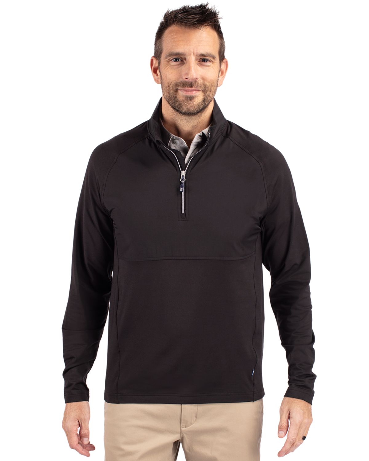 Cutter & Buck® Adapt Eco Knit Hybrid Recycled Mens Quarter Zip