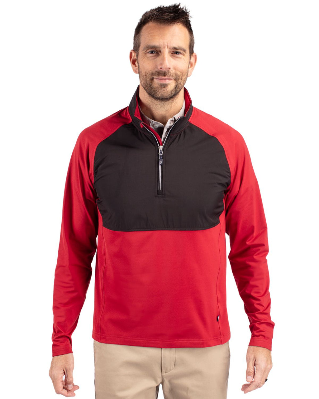Cutter & Buck® Adapt Eco Knit Hybrid Recycled Mens Quarter Zip