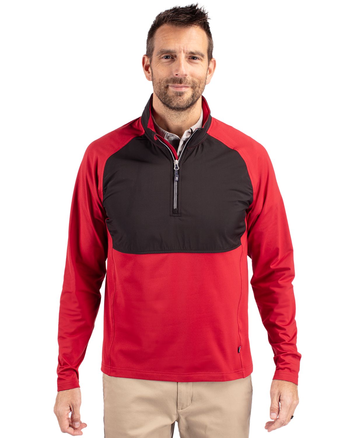 Cutter & Buck® Adapt Eco Knit Hybrid Recycled Mens Quarter Zip