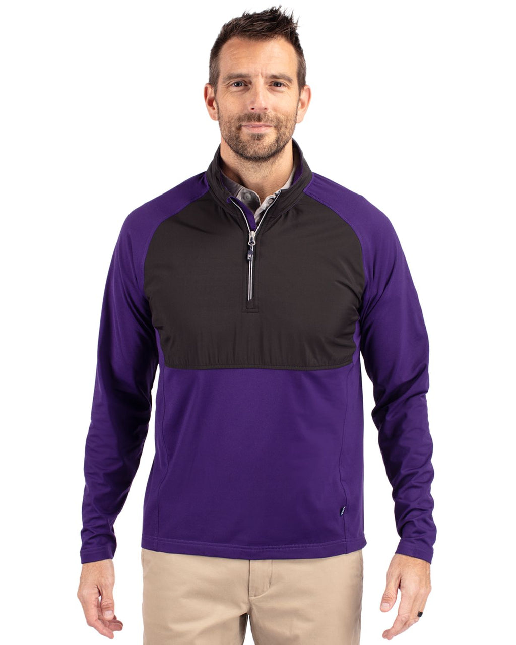 Cutter & Buck® Adapt Eco Knit Hybrid Recycled Mens Quarter Zip