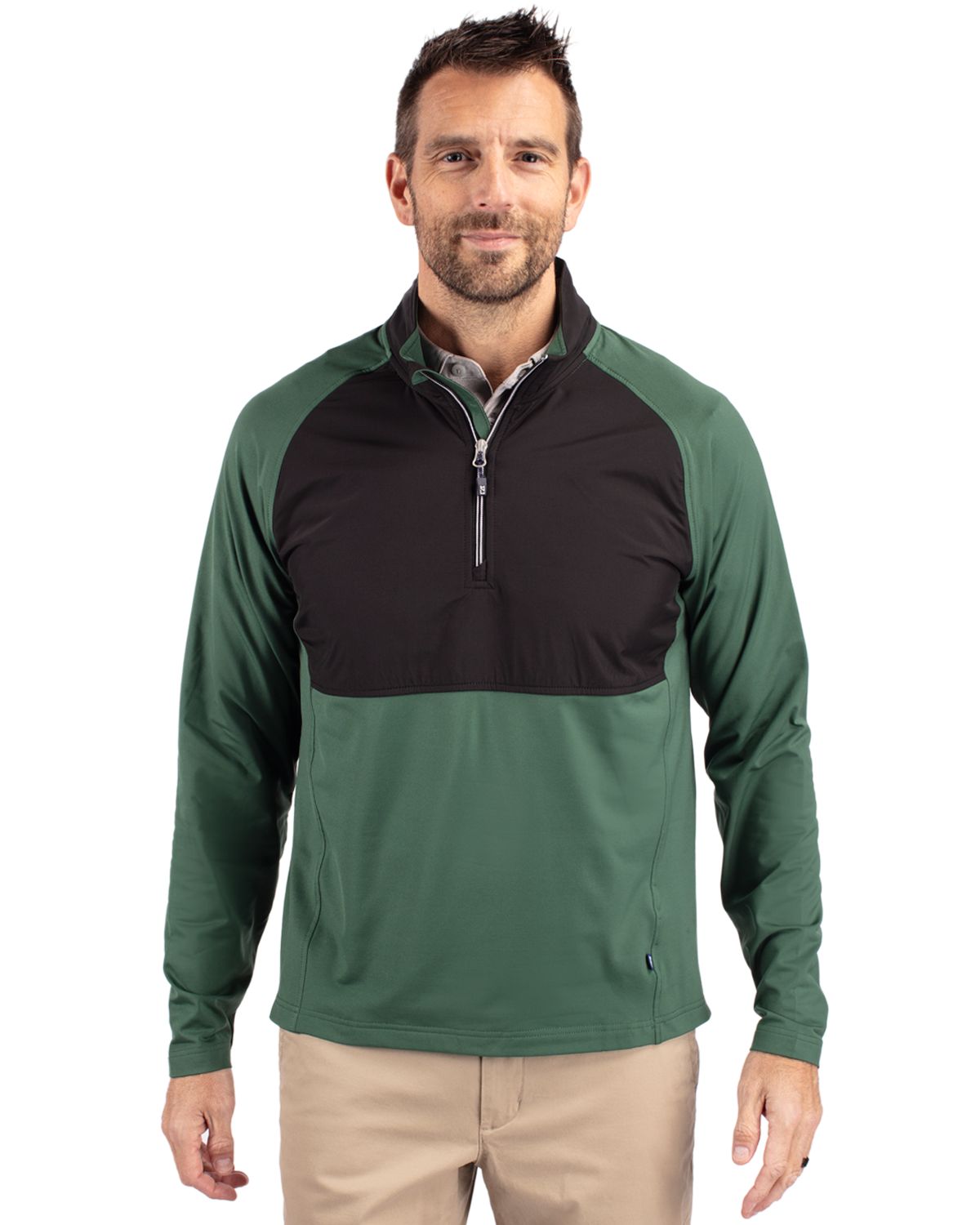 Cutter & Buck® Adapt Eco Knit Hybrid Recycled Mens Quarter Zip