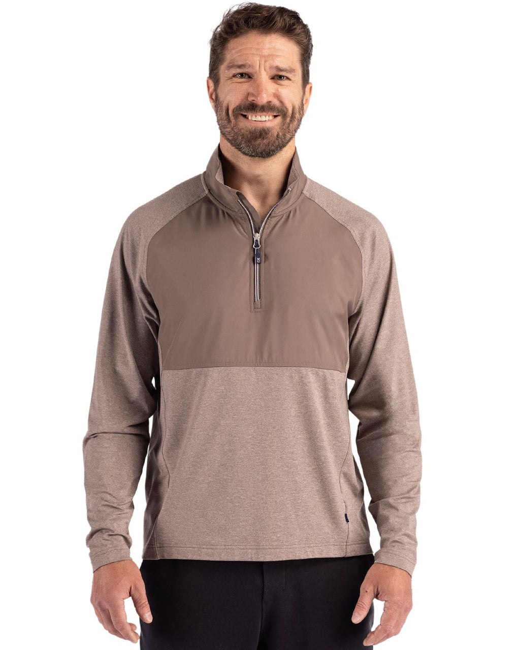 Cutter & Buck® Adapt Eco Knit Hybrid Recycled Mens Quarter Zip