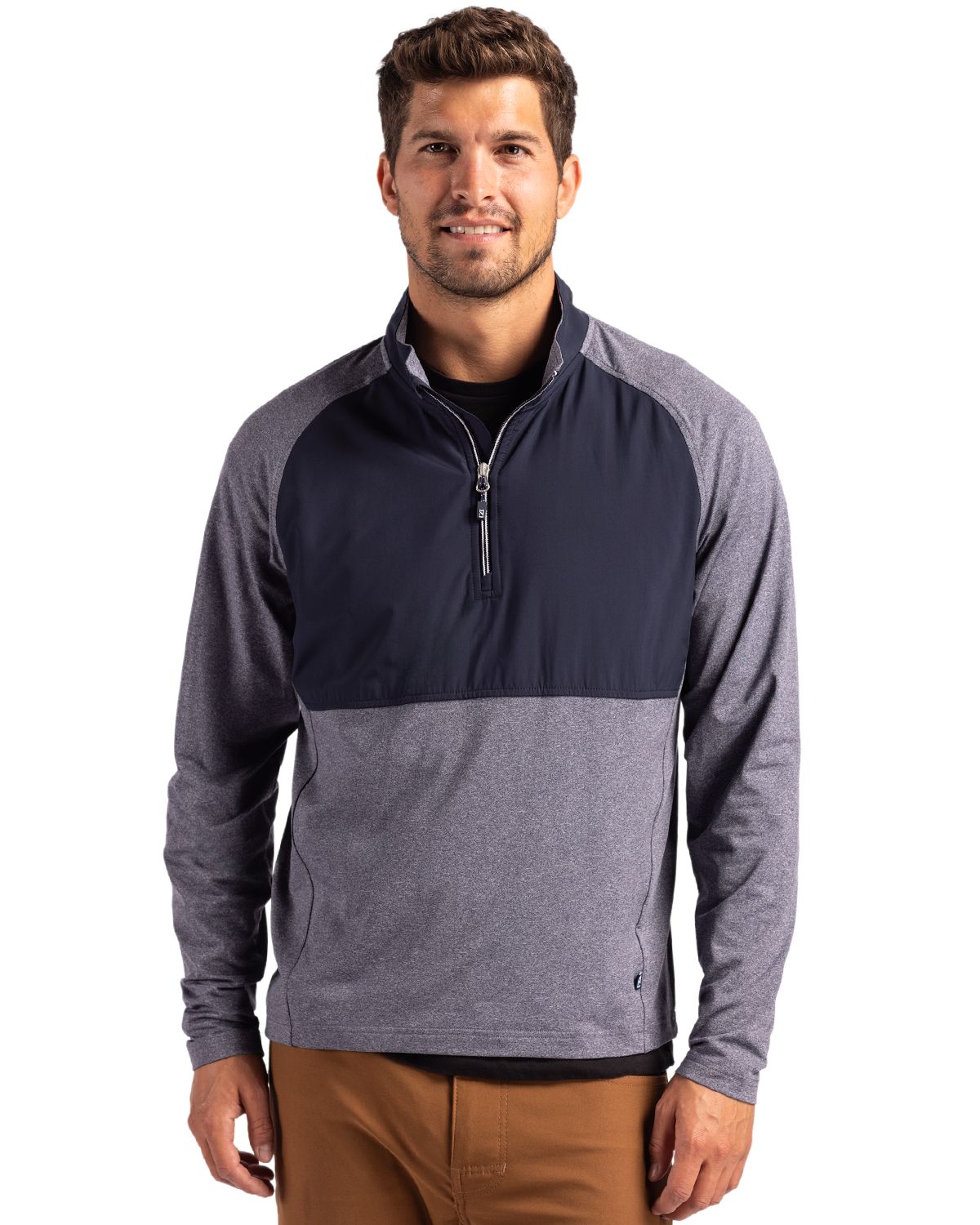 Cutter & Buck® Adapt Eco Knit Hybrid Recycled Mens Quarter Zip