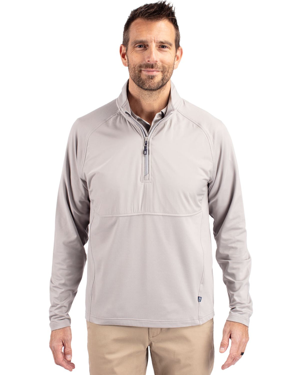 Cutter & Buck® Adapt Eco Knit Hybrid Recycled Mens Quarter Zip