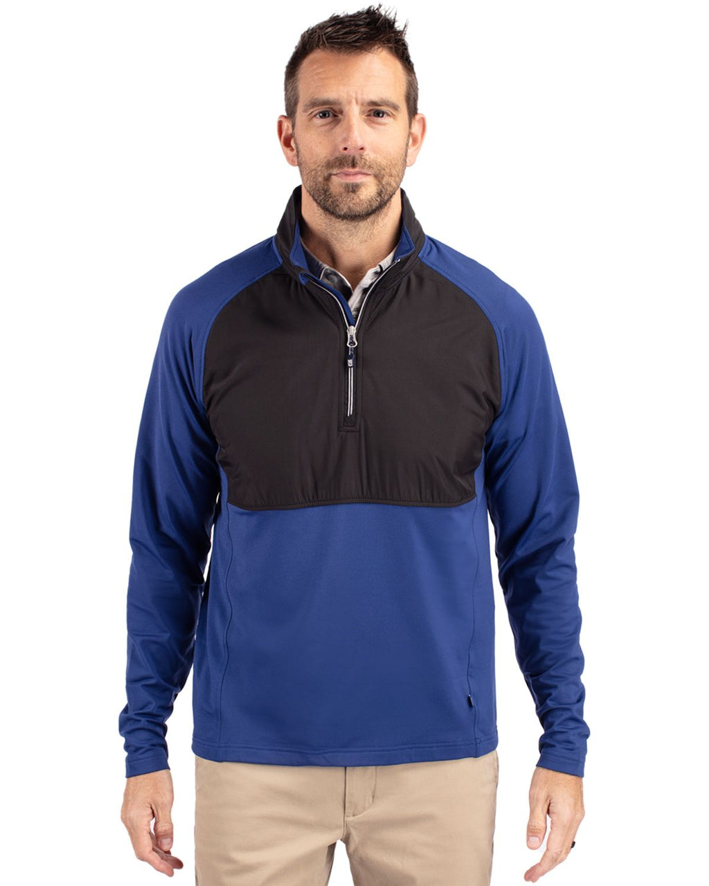 Cutter & Buck® Adapt Eco Knit Hybrid Recycled Mens Quarter Zip