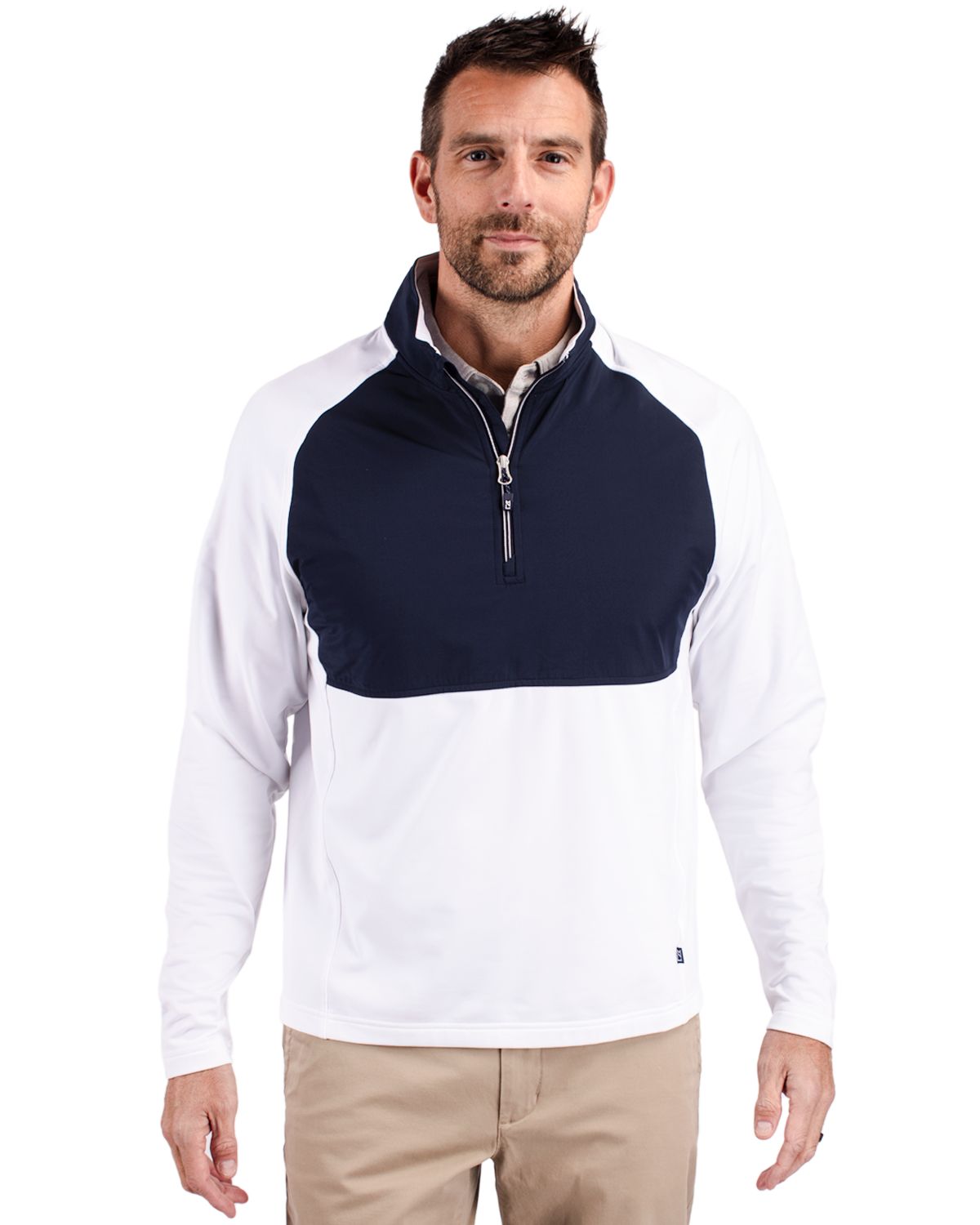 Cutter & Buck® Adapt Eco Knit Hybrid Recycled Mens Quarter Zip