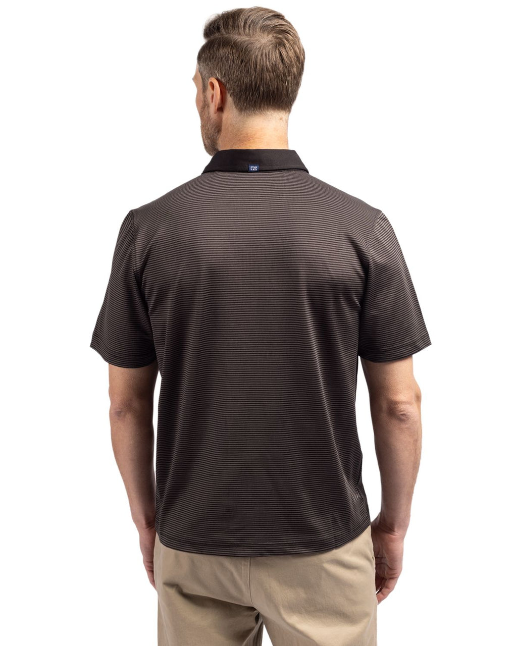 Cutter & Buck® Virtue Eco Pique Micro Stripe Recycled Mens Big & Tall Polo