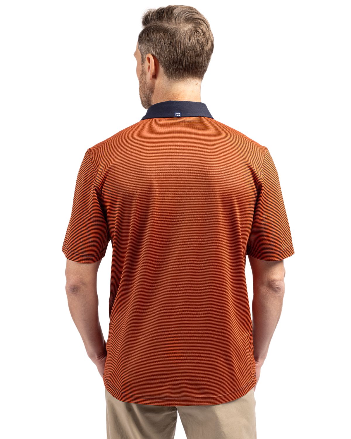 Cutter & Buck® Virtue Eco Pique Micro Stripe Recycled Mens Polo
