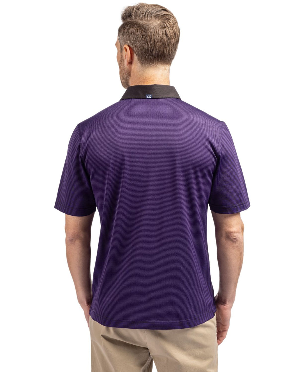 Cutter & Buck® Virtue Eco Pique Micro Stripe Recycled Mens Polo