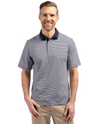 Cutter & Buck® Virtue Eco Pique Micro Stripe Recycled Mens Polo
