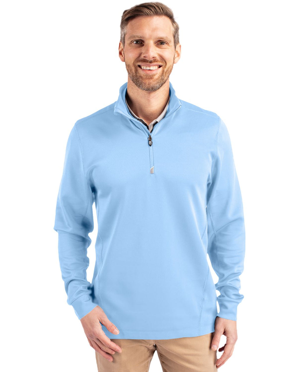 Cutter & Buck® Traverse Stretch Eco Quarter Zip Mens Pull Over