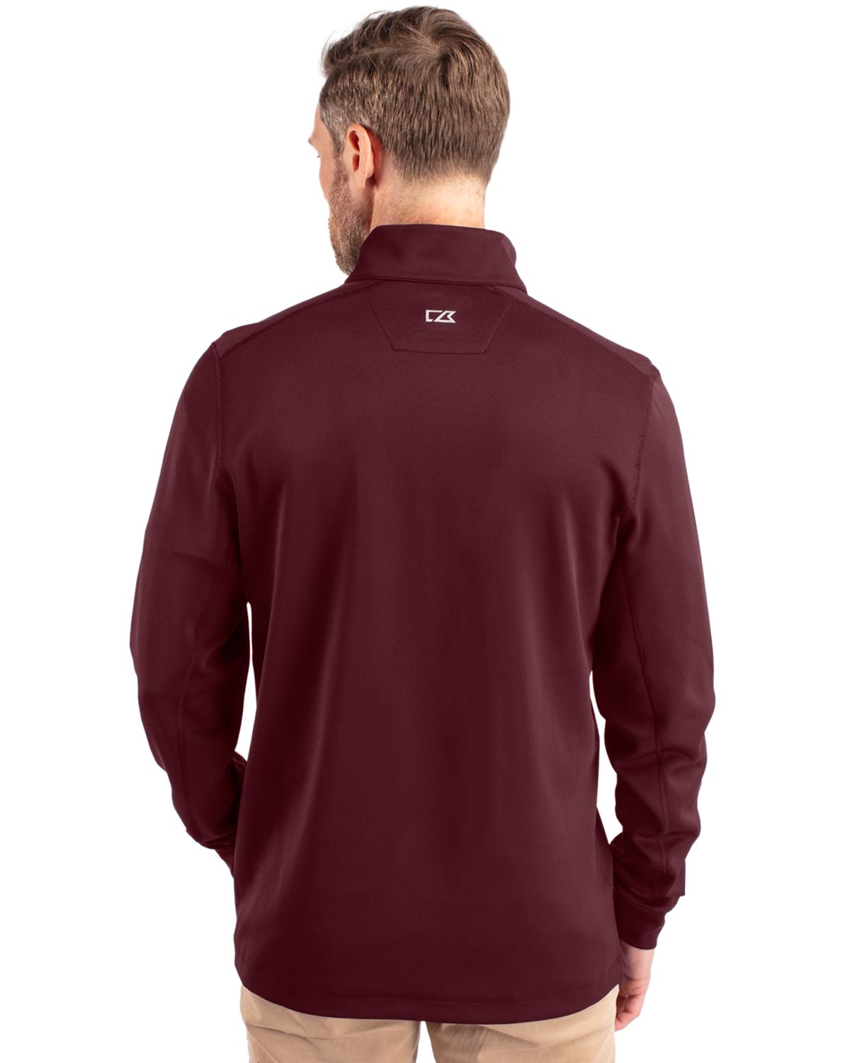 Cutter & Buck® Traverse Stretch Eco Quarter Zip Mens Pull Over