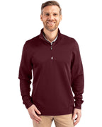 Cutter & Buck® Traverse Stretch Eco Quarter Zip Mens Pull Over