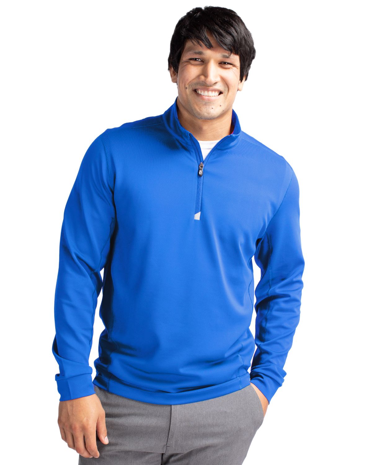 Cutter & Buck® Traverse Stretch Eco Quarter Zip Mens Pull Over