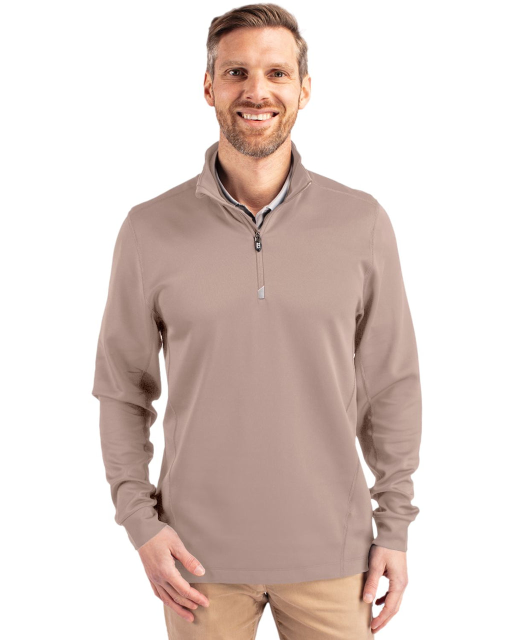 Cutter & Buck® Traverse Stretch Eco Quarter Zip Mens Pull Over