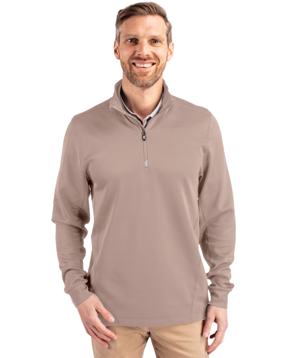 Cutter & Buck® Traverse Stretch Eco Quarter Zip Mens Pull Over