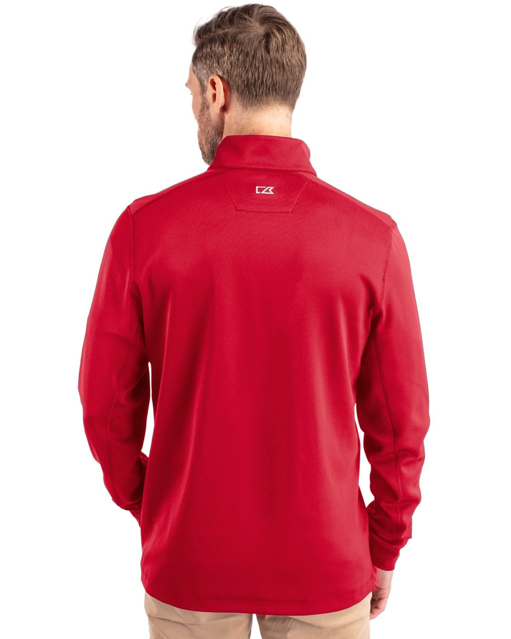 Cutter & Buck® Traverse Stretch Eco Quarter Zip Mens Pull Over