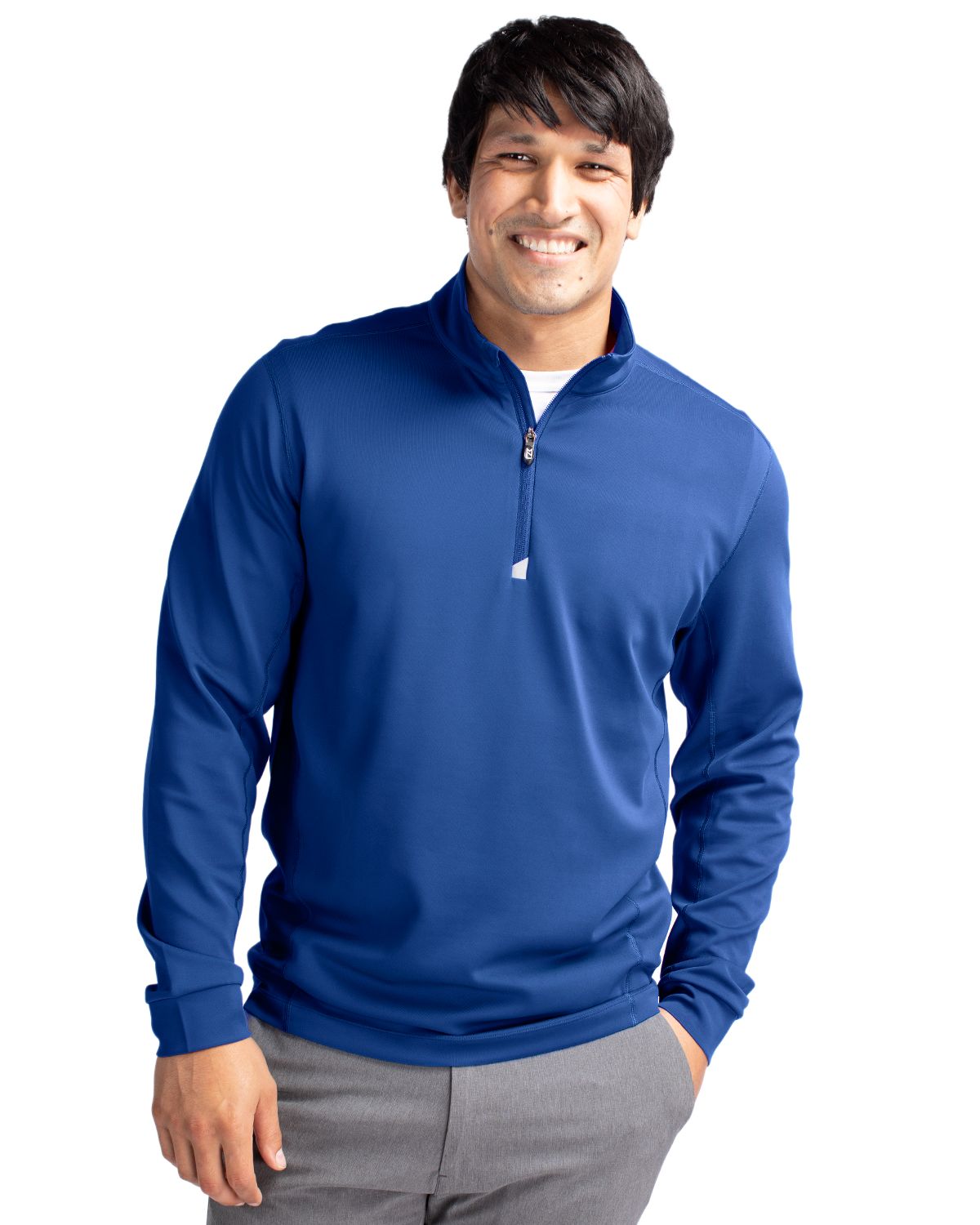 Cutter & Buck® Traverse Stretch Eco Quarter Zip Mens Pull Over
