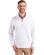 Cutter & Buck® Traverse Stretch Eco Quarter Zip Mens Pull Over