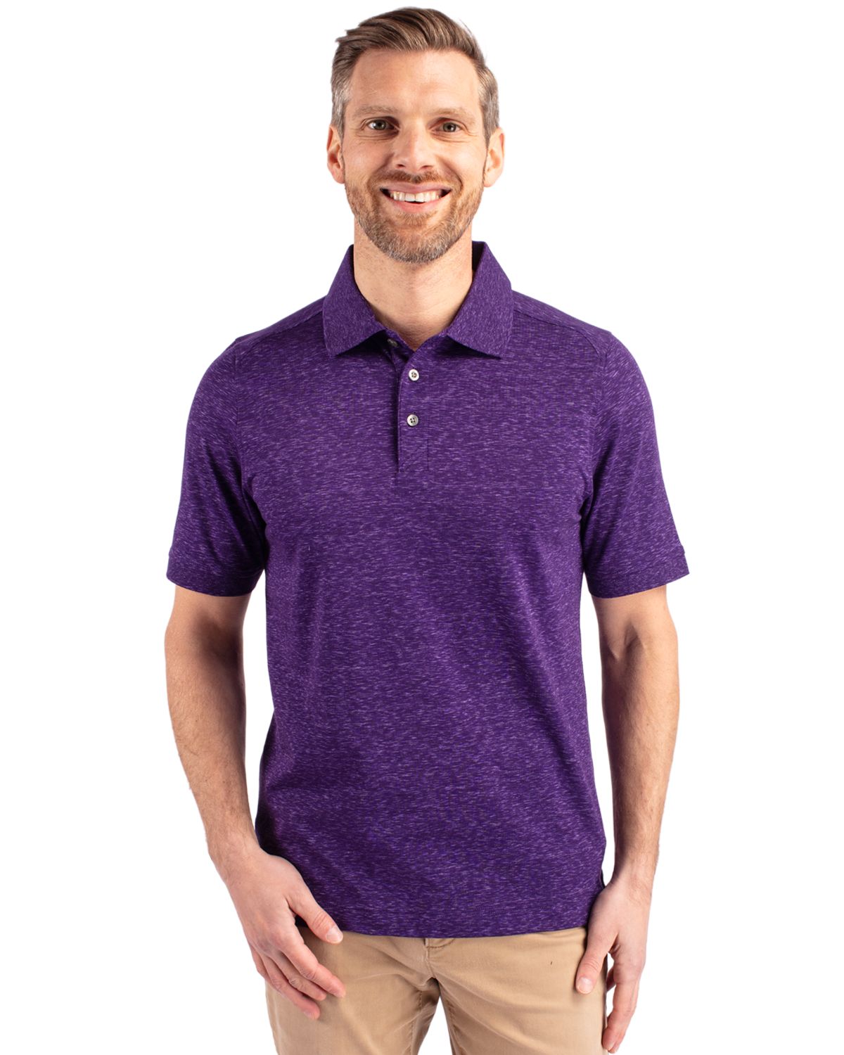 Cutter & Buck® Advantage Tri-Blend Space Dye Mens Polo