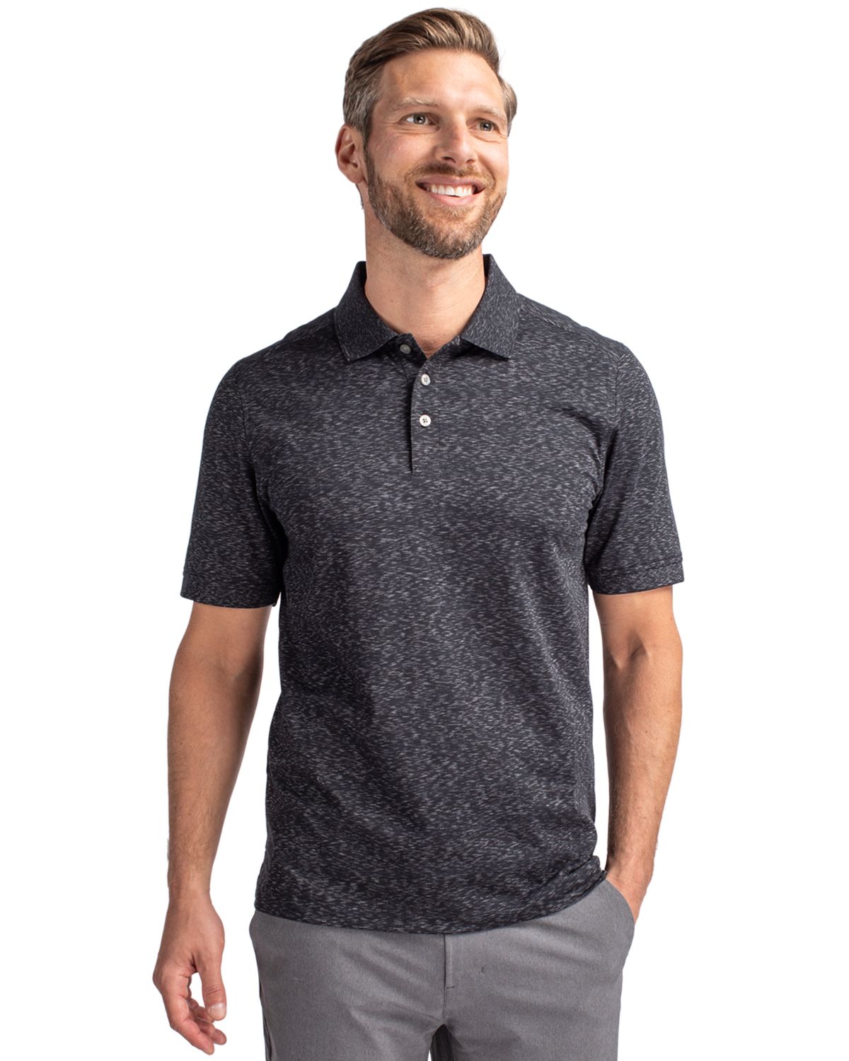 Cutter & Buck® Advantage Tri-Blend Space Dye Mens Polo