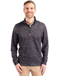Cutter & Buck® Traverse Stretch Eco Camo Print Quarter Zip Mens Pull Over