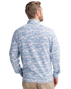 Cutter & Buck® Traverse Stretch Eco Camo Print Quarter Zip Mens Pull Over