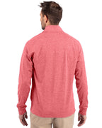 Cutter & Buck® Adapt Eco Knit Heather Mens Big & Tall Quarter Zip Pull Over
