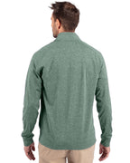 Cutter & Buck® Adapt Eco Knit Heather Mens Quarter Zip Pull Over