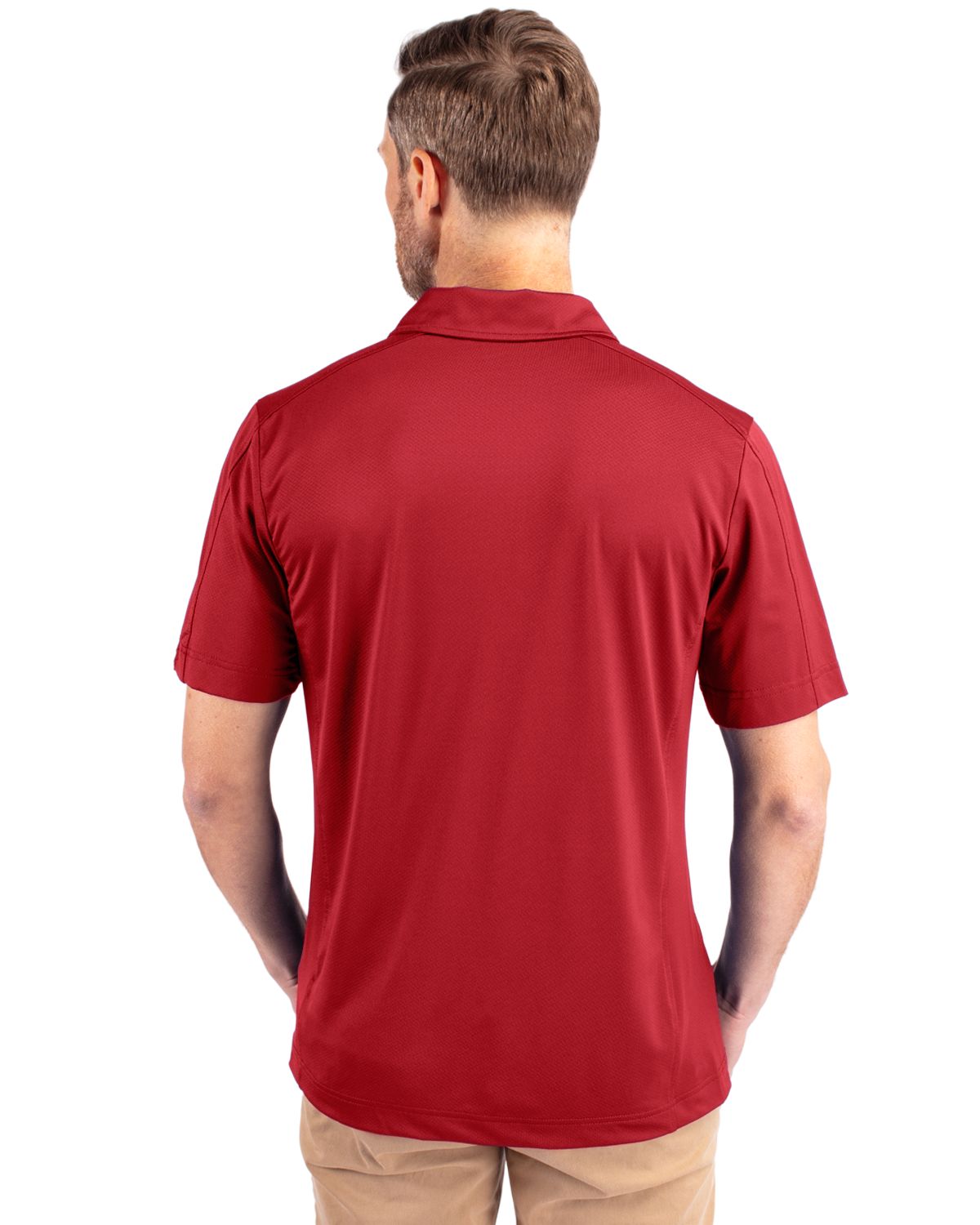 Cutter & Buck® Prospect Eco Textured Stretch Recycled Mens Short Sleeve Polo