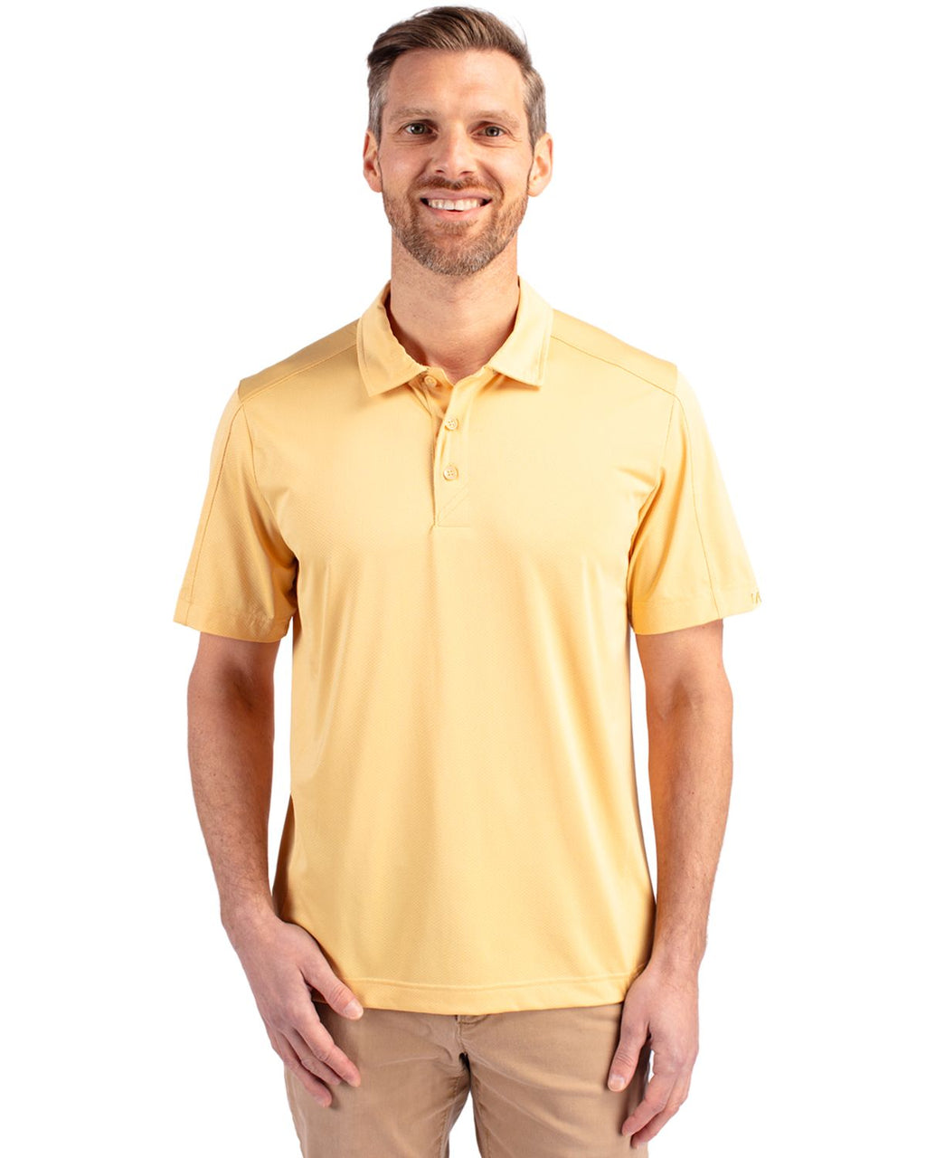 Cutter & Buck® Prospect Eco Textured Stretch Recycled Mens Short Sleeve Polo