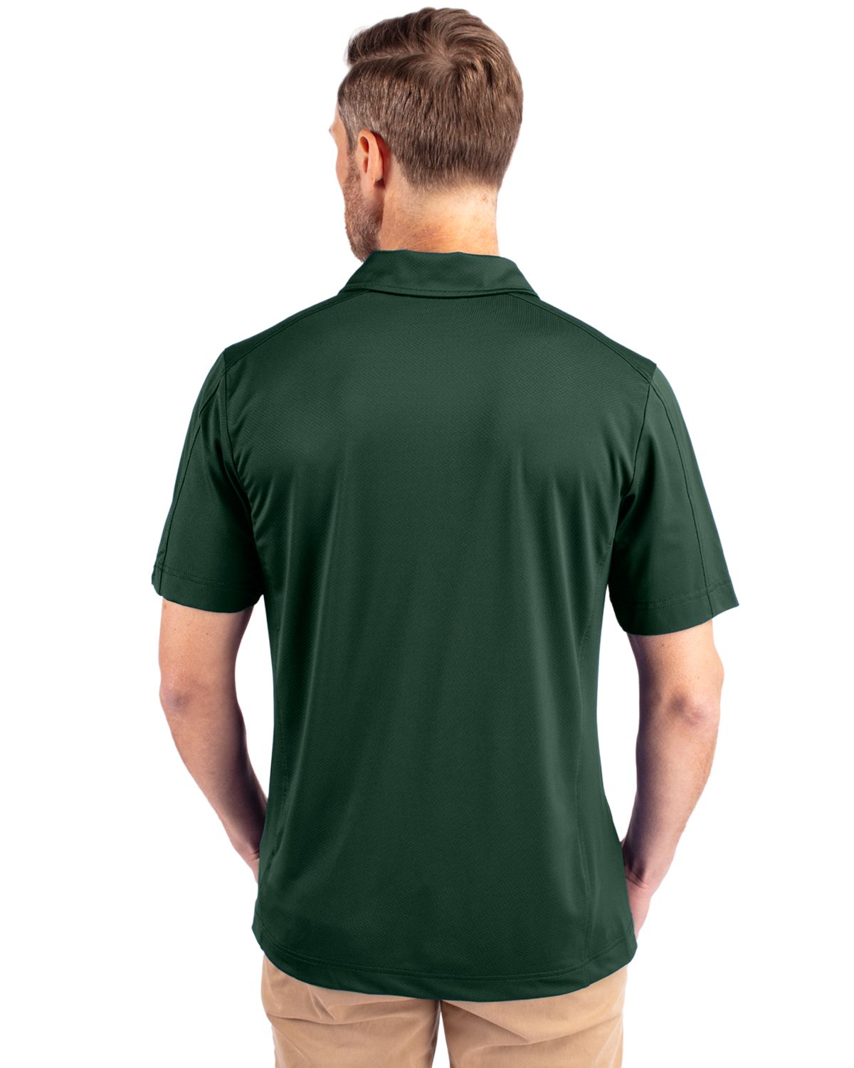 Cutter & Buck® Prospect Eco Textured Stretch Recycled Mens Short Sleeve Polo