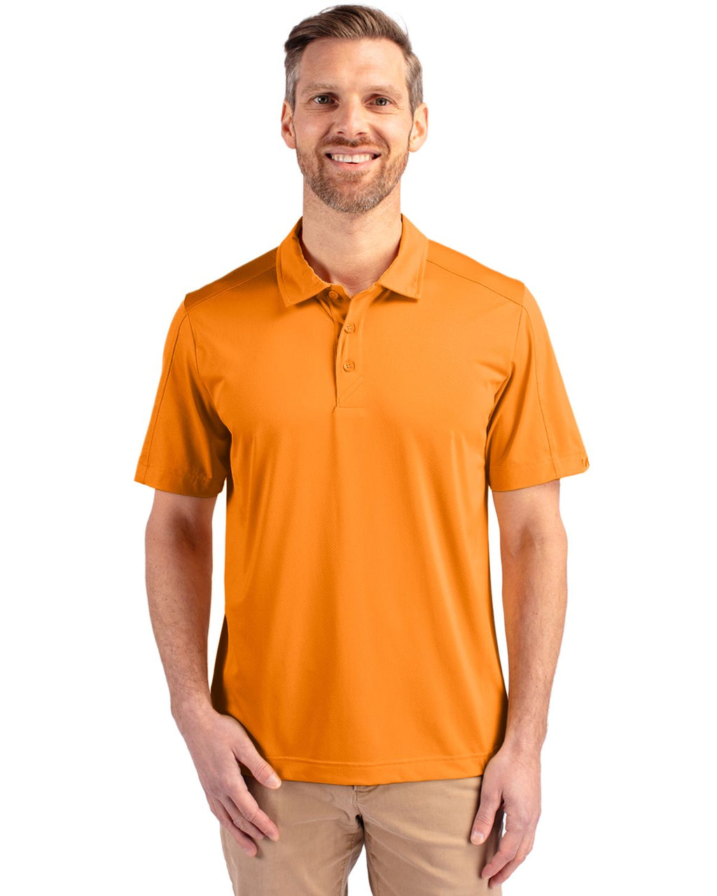 Cutter & Buck® Prospect Eco Textured Stretch Recycled Mens Short Sleeve Polo