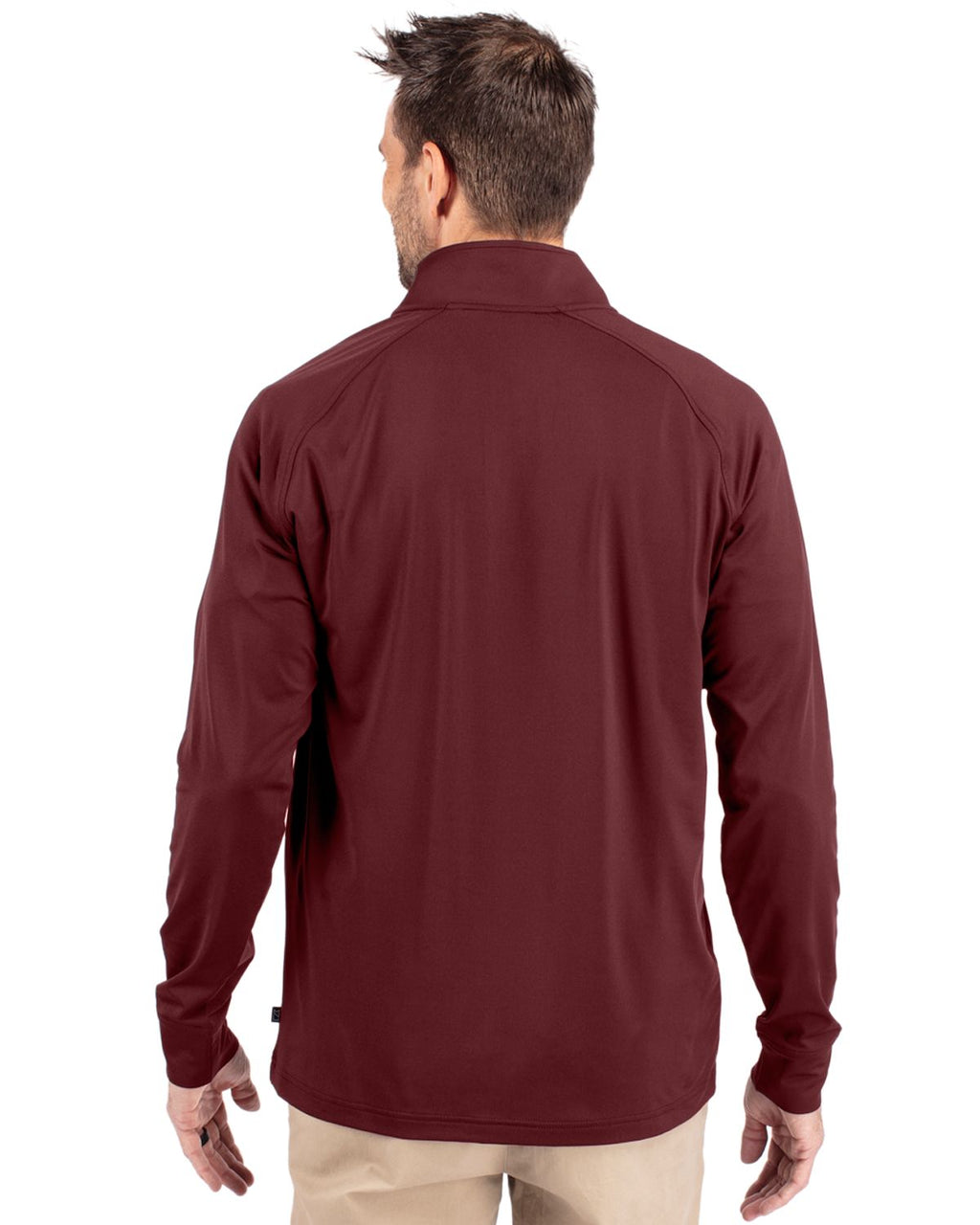 Cutter & Buck® Adapt Eco Knit Stretch Recycled Mens Quarter Zip Pull Over
